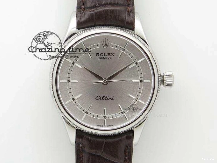 MiroTime 0328 Cellini Date YG White Numeral Dial On Brown Leather Strap A Affordable 3883